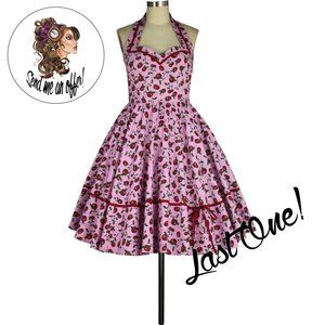 Rockabilly Pin Up Retro Strawberry Shortcake Dress